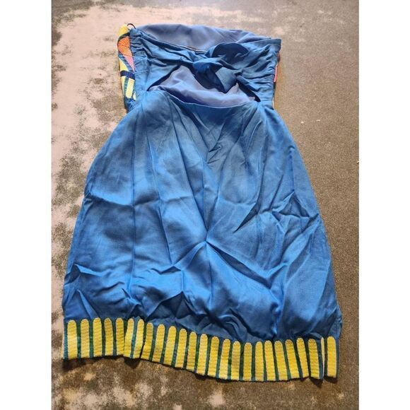 NWT MARA HOFFMAN Blue Neon Strapless Mini Dress Sz 0 - Picture 3 of 5